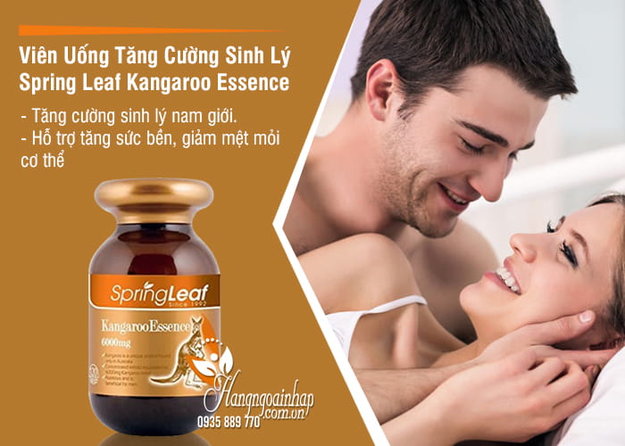 Viên Uống Tăng Cường Sinh Lý Spring Leaf Kangaroo Essence 6000mg 6