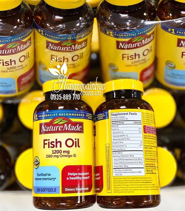 Nature Made Fish Oil 1200mg 360mg Omega 3 200 Viên 9