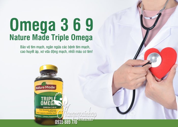 Omega 3 6 9 Nature Made Của Mỹ - Triple Omega Hộp 180 Viên 3