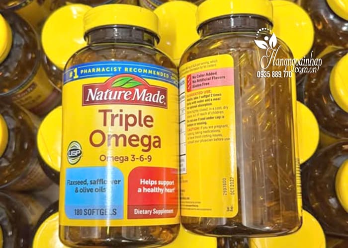 Viên uống Triple Omega 3 6 9 Nature Made 180 viên của Mỹ 09