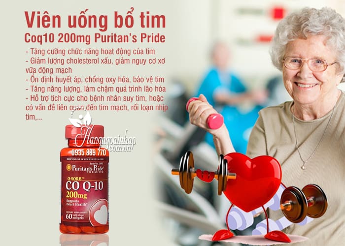 Puritan&#39;s Pride CoQ10 200mg - CoQ10 60 Viên Của Mỹ 6