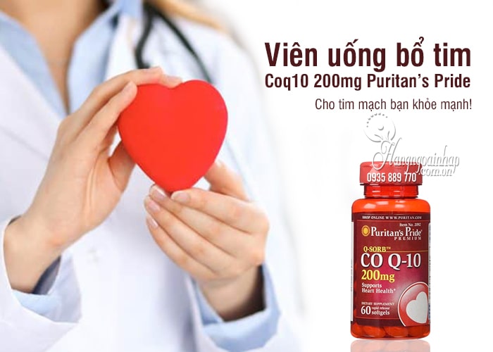 Puritan&#39;s Pride CoQ10 200mg - CoQ10 60 Viên Của Mỹ 2