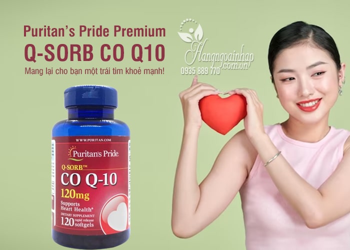 Puritan’s Pride Premium Q-SORB CO Q10 120mg 120 Viên Của Mỹ 1