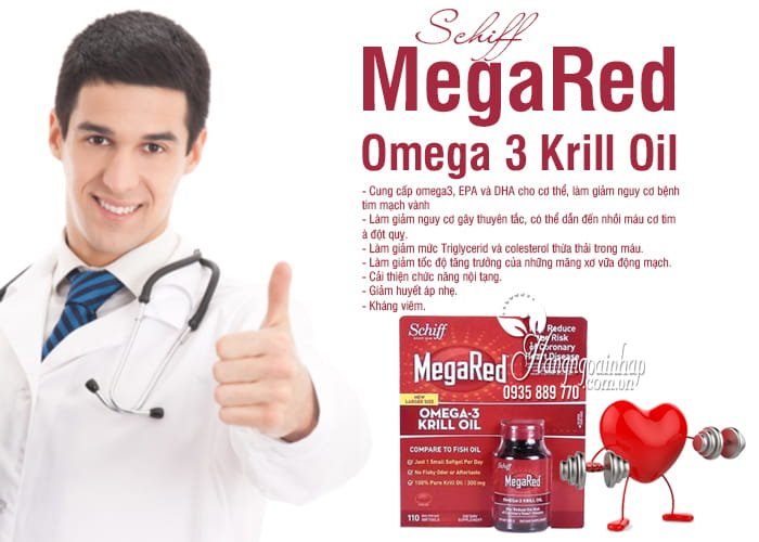 Schiff MegaRed Omega 3 Krill Oil 110 Viên Của Mỹ 5