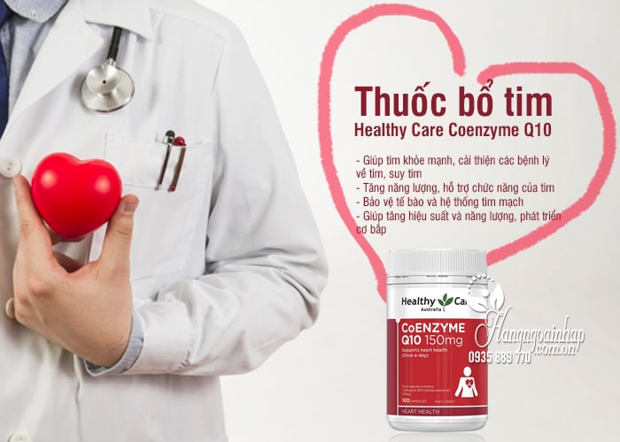 Thuốc bổ tim Healthy Care Coenzyme Q10 150mg Úc 100 viên  6