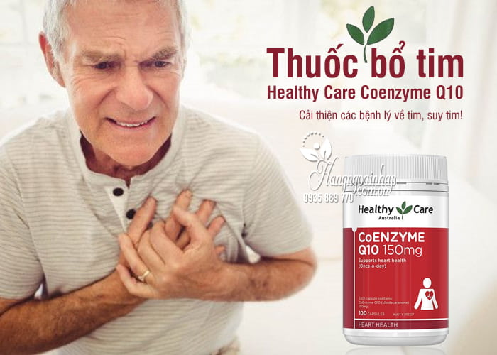 Thuốc bổ tim Healthy Care Coenzyme Q10 150mg Úc 100 viên  8