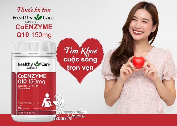Thuốc bổ tim Healthy Care Coenzyme Q10 150mg Úc 100 viên  12