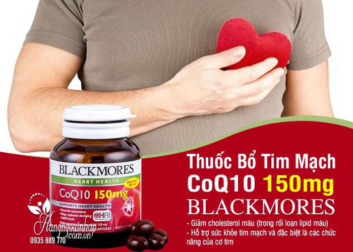 Thuốc bổ tim mạch CoQ10 150mg Blackmores Australia 1