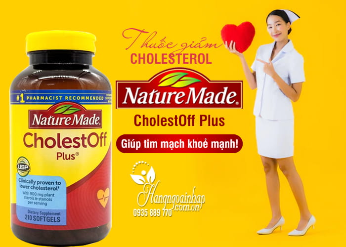 Thuốc giảm Cholesterol Nature Made CholestOff Plus 210 viên8