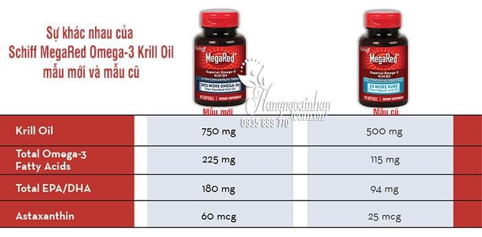 Thuốc hỗ trợ tim mạch Schiff MegaRed Omega-3 Krill Oil 300mg 90 viên 1