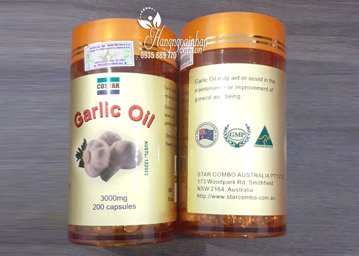 Tinh dầu tỏi Costar Garlic Oil 3000mg 200 viên của Úc 68