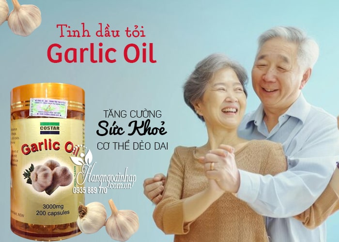 Tinh dầu tỏi Costar Garlic Oil 3000mg 200 viên của Úc 1