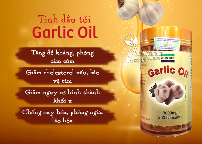 Tinh dầu tỏi Costar Garlic Oil 3000mg 200 viên của Úc 56
