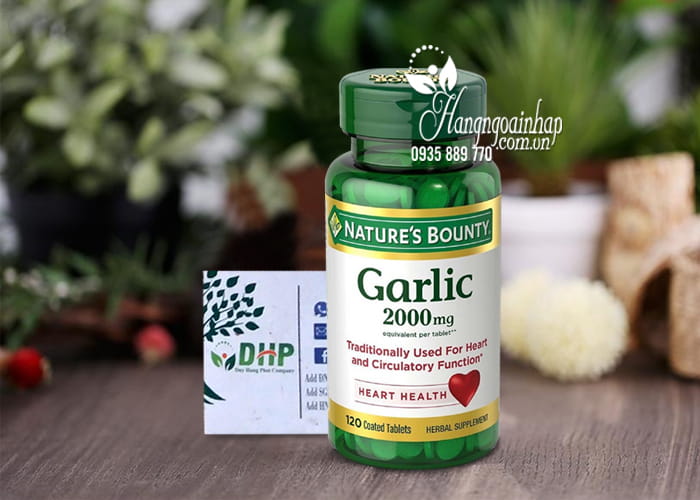 Tinh dầu tỏi Garlic 2000mg Nature’s Bounty 120 viên của Mỹ 1