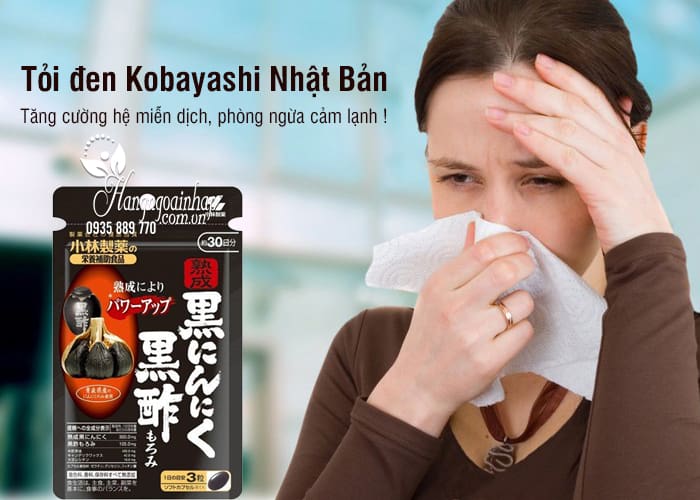 Tỏi đen Kobayashi 30 viên, tỏi đen Nhật Bản chính hãng 1