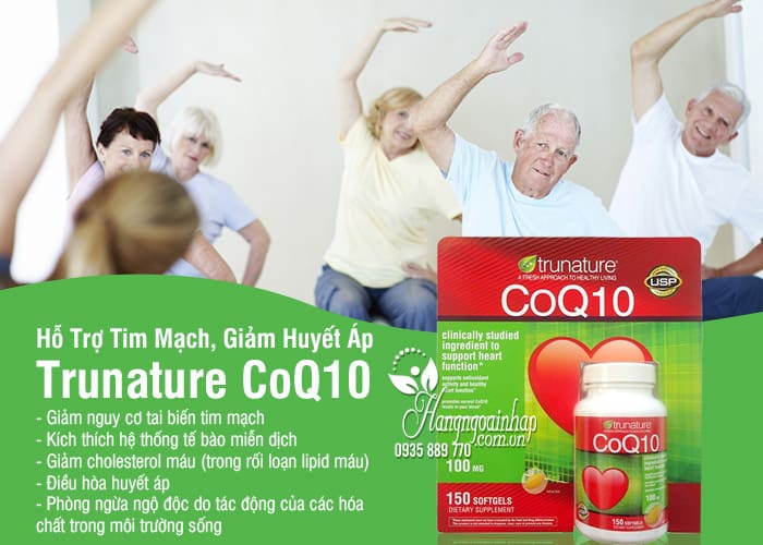 Trunature CoQ10 100mg 150 Viên - Hỗ Trợ Tim Mạch, Giảm Huyết Áp 8