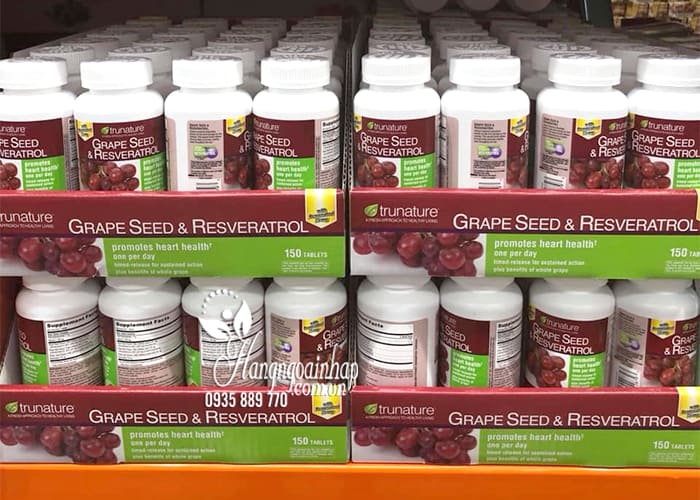 Viên chống oxy hóa Trunature Grape Seed Resveratrol 150 viên  9