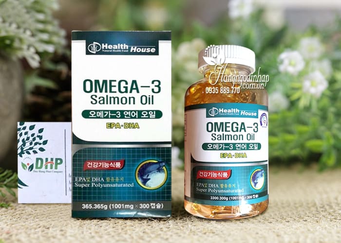 Viên dầu cá hồi Omega-3 Salmon Oil Health House Hàn Quốc  5