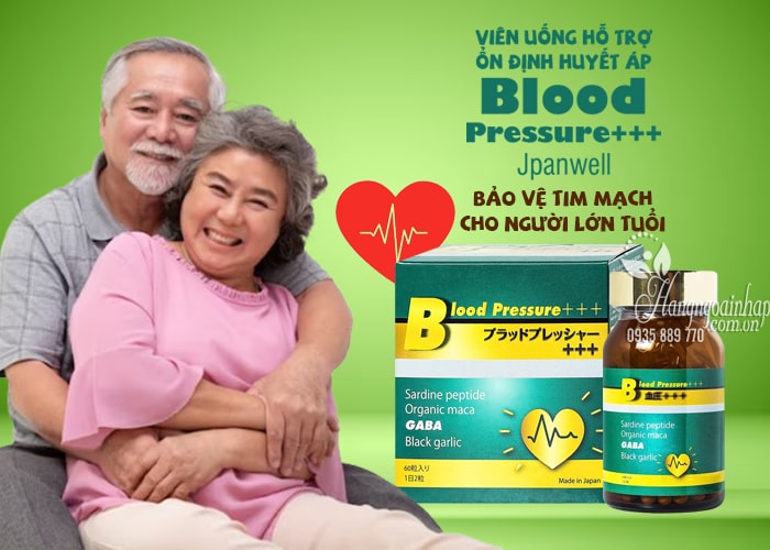 Viên uống Blood Pressure+++ Jpanwell hỗ trợ ổn định huyết áp 12