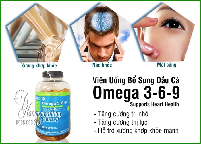 Viên Uống Bổ Sung Dầu Cá Omega 3 6 9 Supports Heart Health 5