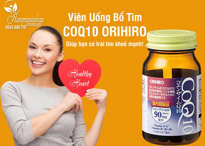 Viên uống bổ tim Coq10 Orihiro 90mg Nhật Bản Hộp 90 viên 5