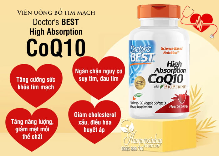 Viên uống bổ tim mạch Doctor's Best High Absorption CoQ10 4
