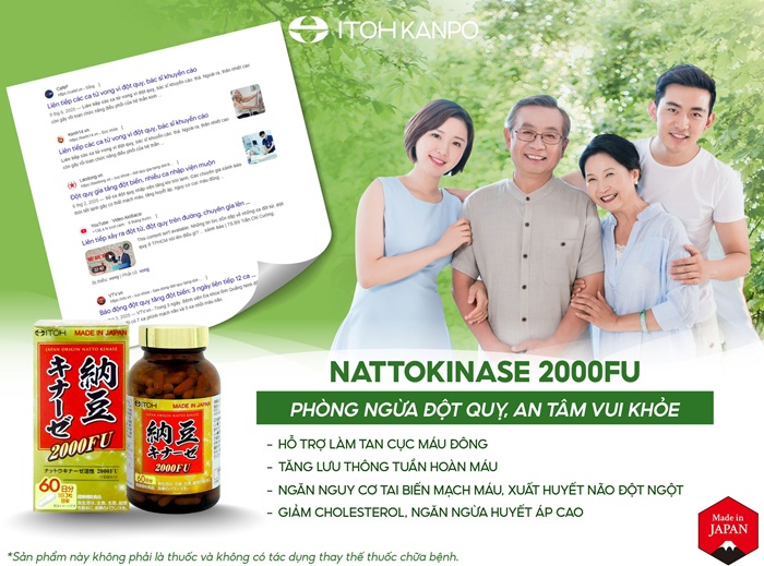 công dụng của viên chống đột quỵ Itoh Nattokinase 2000FU