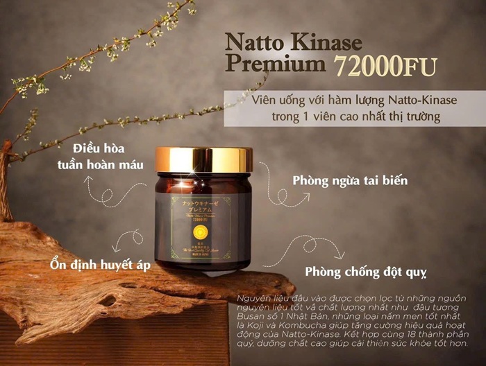 Viên uống Natto Kinase Premium 72000FU Jpanwell Nhật Bản 6