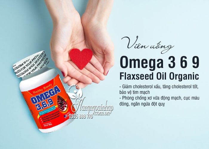Viên uống Omega 3 6 9 Flaxseed Oil Organic 1000mg 100 viên 1