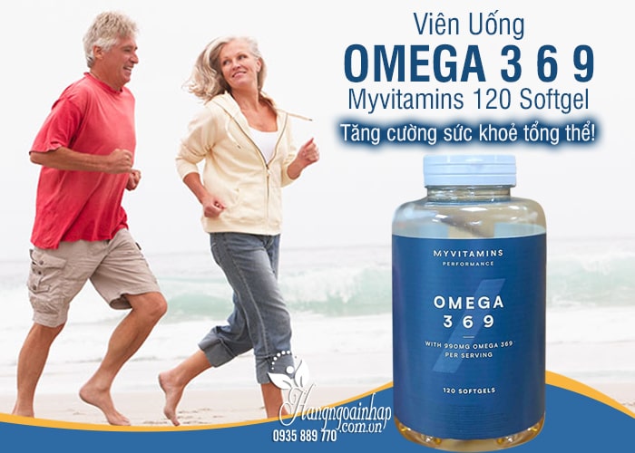 Viên uống Omega 3 6 9 Myvitamins 120 Softgel của Pháp 1