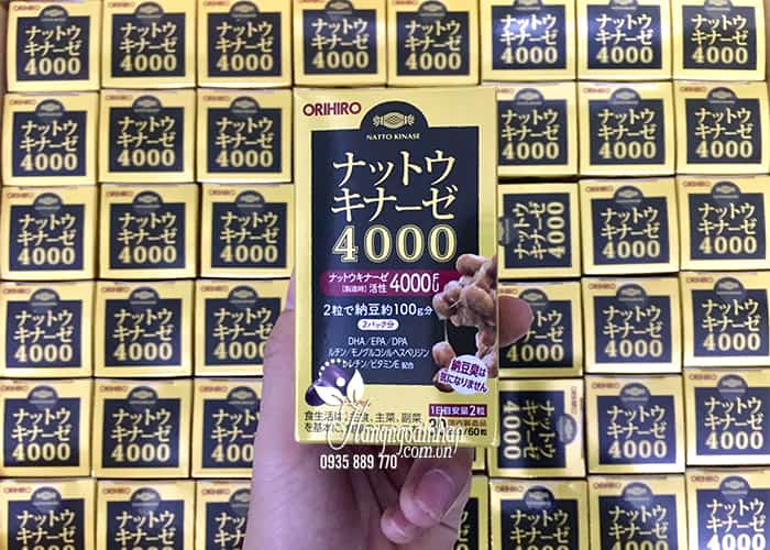 Viên uống phòng ngừa đột quỵ Orihiro Nattokinase 4000FU  9