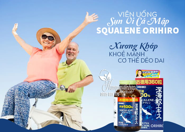 Viên uống sụn vi cá mập Squalene Orihiro 360 viên Nhật Bản 12