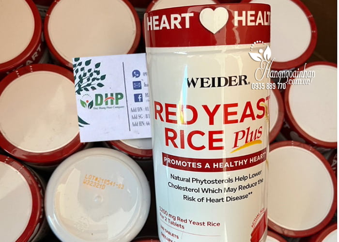 Viên uống Weider Red Yeast Rice Plus 1200mg của Mỹ 78