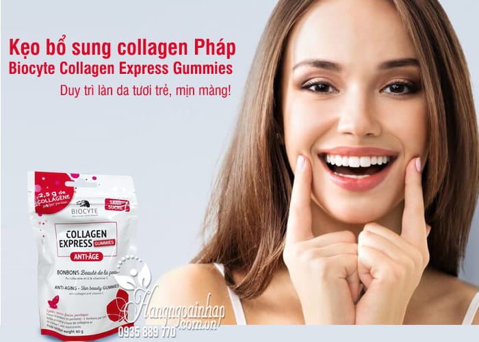 Kẹo bổ sung collagen Pháp Biocyte Collagen Express Gummies 89