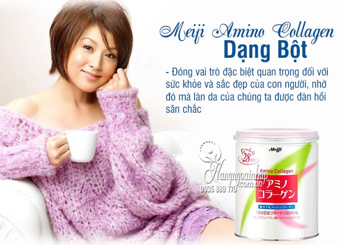 Meiji Amino Collagen Dạng Bột 5000mg Của Nhật 6