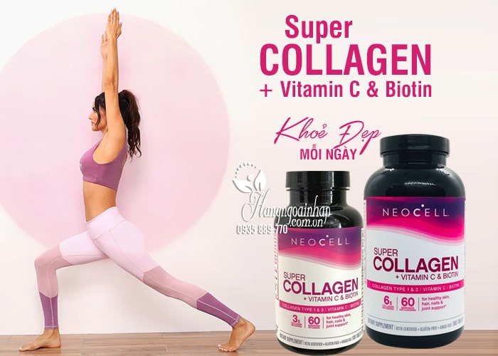 Neocell Super Collagen + Vitamin C & Biotin mẫu mới chính hãng của Mỹ 12