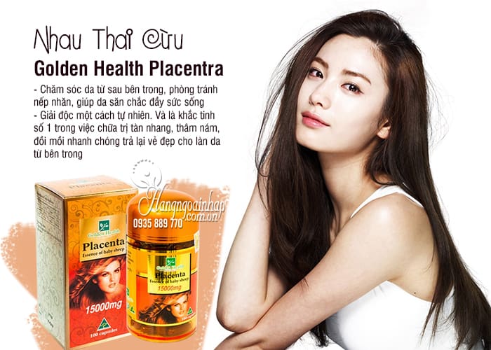 Nhau Thai Cừu Golden Health Placentra 15000mg 100 Viên Của Úc 8