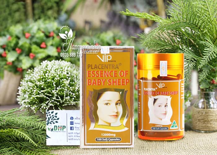 Nhau Thai Cừu Vip Placentra Essence Of Baby Sheep 12000mg 100 Viên 1