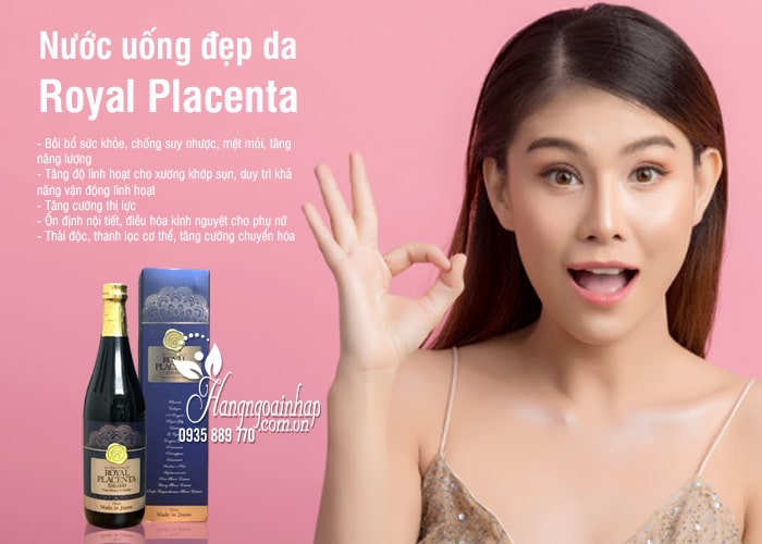 Nước uống đẹp da Royal Placenta 500000mg 720ml của Nhật Bản 1