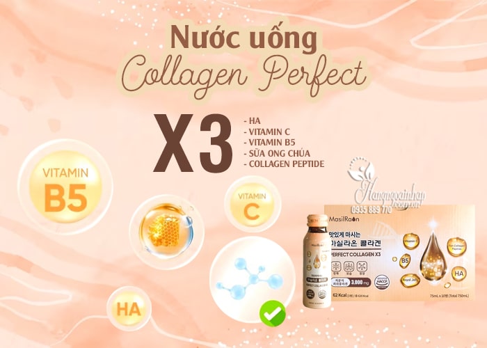 Nước uống Collagen Masilraon Perfect 3000mg Hàn Quốc 10 chai 3