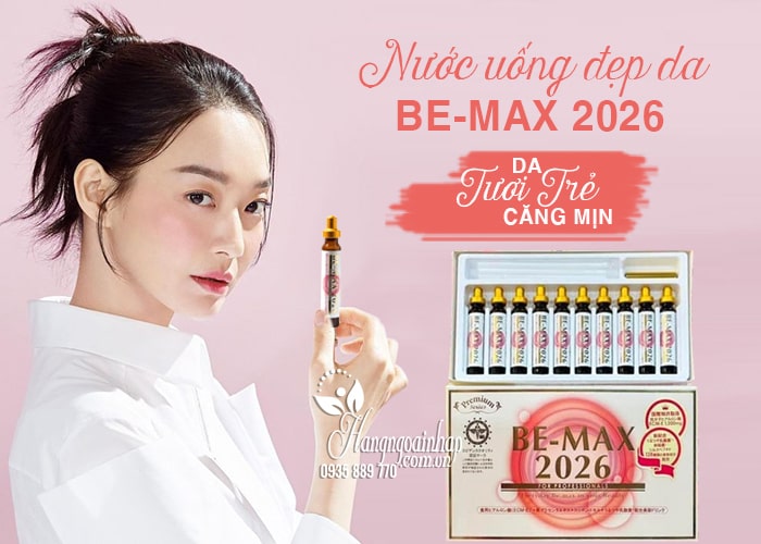 Nước uống đẹp da Be-Max 2026 Nhật, liệu pháp làm đẹp hiện đại 4