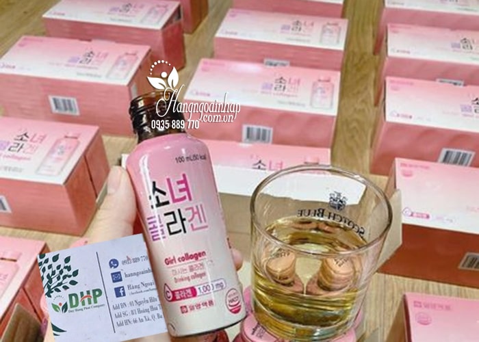 Nước uống đẹp da Girl Collagen 1000mg Hàn Quốc 10 chai 9