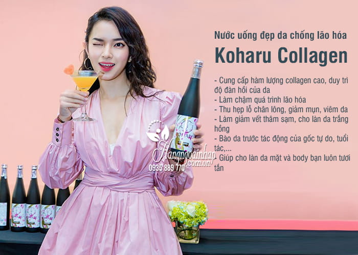 Nước uống đẹp da chống lão hóa Koharu Collagen Nhật Bản 2