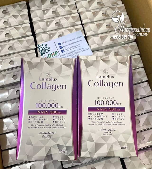 Nước uống Lamelux Collagen & NMN 100000mg Aishodo Nhật 0