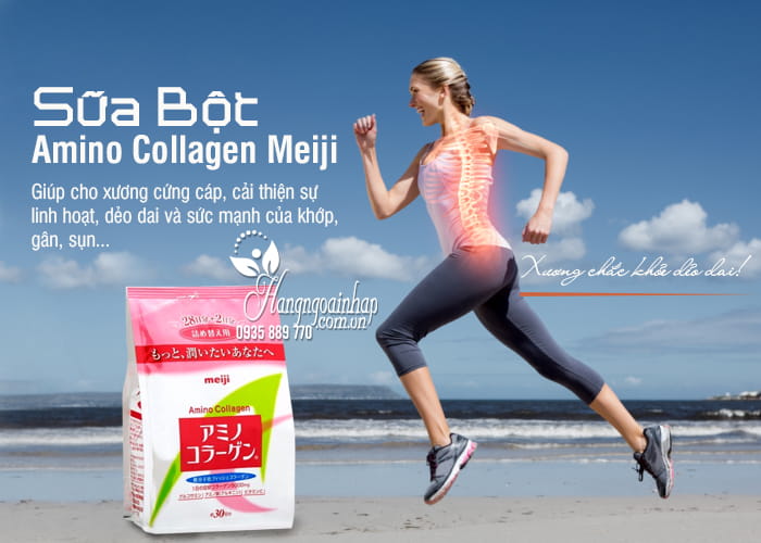 Sữa Bột Amino Collagen Meiji Dạng Gói 200g Của Nhật 4