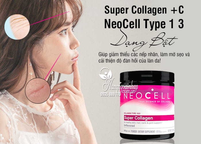 Super Collagen +C NeoCell Type 1 3 Dạng Bột 6.600mg 2