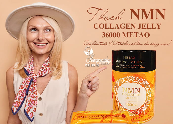 Thạch NMN Collagen Jelly 36000 Metao của Nhật Bản 6
