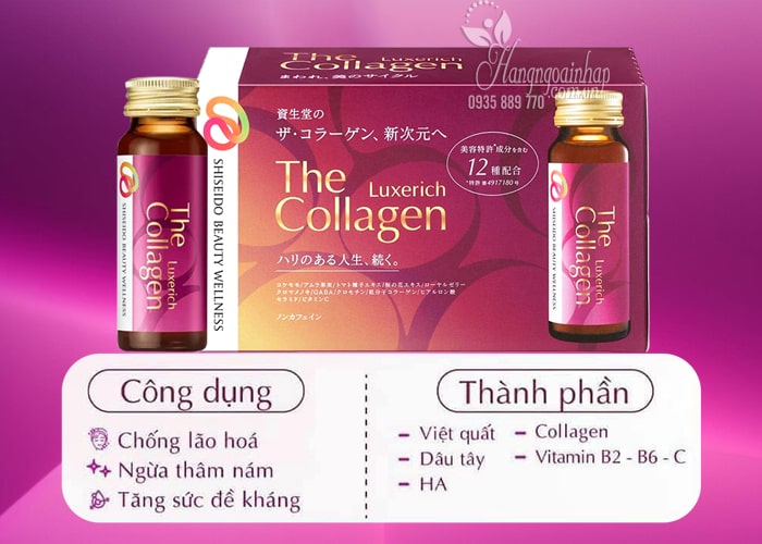 The Collagen EXR Shiseido dạng nước mẫu mới của Nhật,giá tốt 56