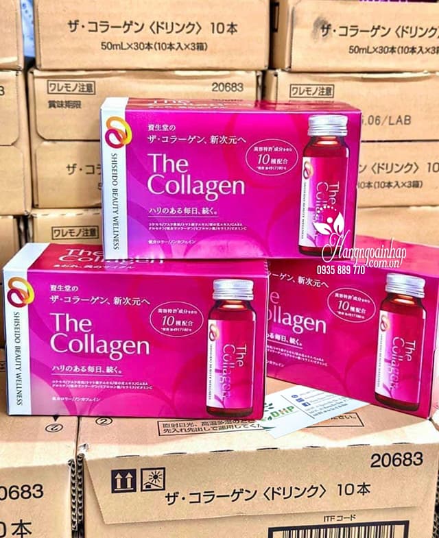 The Collagen Shiseido dạng nước Nhật Bản 10 chai x 50ml 56