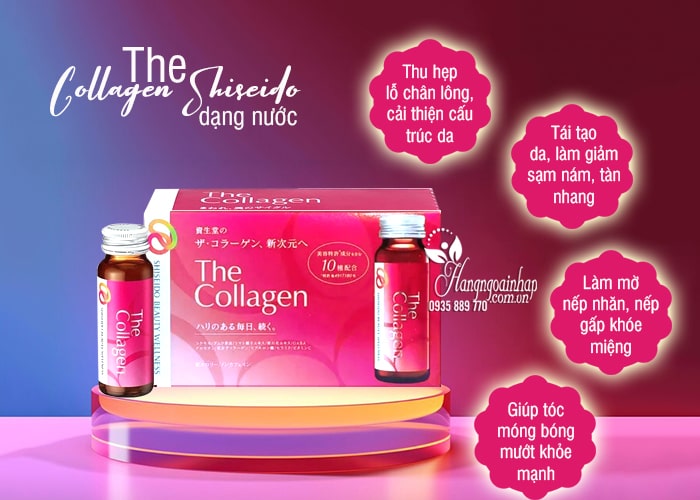 The Collagen Shiseido dạng nước Nhật Bản 10 chai x 50ml 56